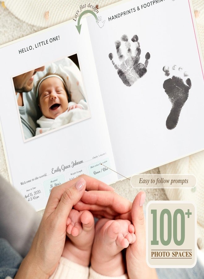 Lanpn Baby Memory Book for Boy Girl - The Story of You, Newborn Babys Photo Album Book Keepsake for New Parents, Leather Cover Baby First 5 Year Milestone Journal Scrapbook (154 Pages) - Image 4